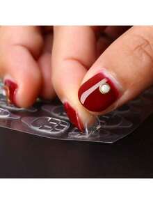 1200片 50张 双面UE美甲贴纸，适用于按压式美甲，防水透气假指甲贴片，果冻状粘合剂美甲贴片 - 無色 - 查看 5