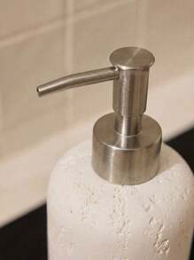 Cirelle 1pc Resin Soap Dispenser,Dispensing Bottle,Countertop Lotion Bottle With Pump, Bathroom Hand Soap Dispenser, Refillable Empty Bottle For Bathroom, Bathroom Accessories Home Bathroom Decor Fall Decor Back To School - 280ml/9.47oz - View 7