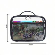 Bolsa de almacenamiento con cremallera de PVC para bloques de construcción, juguetes, arcilla, caja de almacenamiento de juegos de mesa - Multicolor - Ver 10