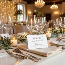 20pcs/Set Place Cards, German Seating Cards, Suitable For Wedding, Birthday, Engagement Party, Baby Shower, Table Decor - View 2