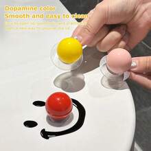 Tapa de inodoro con bola de sonrisa de dopamina, evita tocar la tapa del inodoro, abridor de tapa de asiento de inodoro de mano para accesorios de Wc de baño K9U7 - Azul - Ver 5