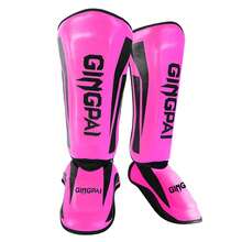 GINGPAI Muay Thai Shin Guards, Kickboxing Leg Guards, Thickened Combat Protective Gear For Shins, Ankles, Taekwondo, Martial Arts - Multicolor - View 14