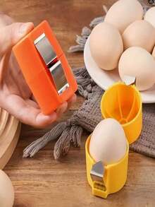 3pcs Easy-Clean Egg Separator - Quick Egg White & Yolk Separator, Kitchen & Baking Essential - Multicolor - View 6