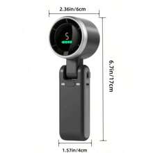 3600mAh 可折叠手持 USB 充电电动旅行降温涡轮颈挂风扇，迷你可穿戴便携式颈扇 - 手持 - 查看 3