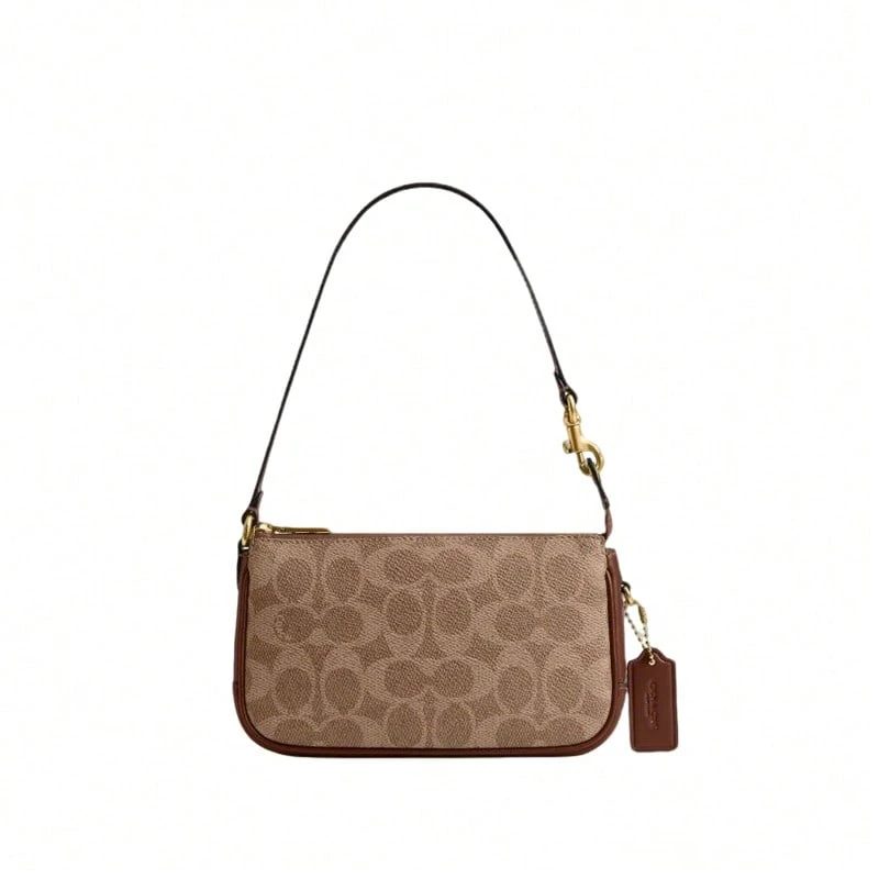 Bolso de mano Coach Plaza con estampado para mujer, de un solo hombro, CCD38B4N4 - CCD38B4N4 de color amarillo parduzco - Ver 1