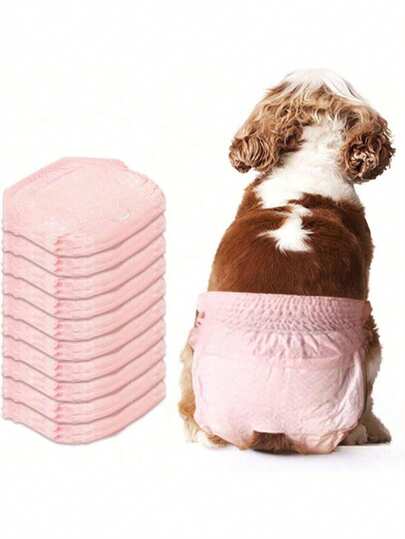 10Pcs Pet Thickened Sanitary Pants For Female Dogs - Menstrual Care For Female Pups Ultra-Absorbent Leak-Proof Pet Dog Hygiene Pants The Most Thoughtful Gift For Your Pet Pet Supplies, Pet Sanitary Pants, Pet Diapers, Pet Menstrual Pants