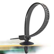 YONGRUN 10/20/50/100PCS Nylon Zip Tie Push In Wire Harness Zip Tie Fixing Clip Self-Locking Nylon Zip Tie Automotive Cable Management Fastening Zip Tie Automotive Accessories - A - View 7