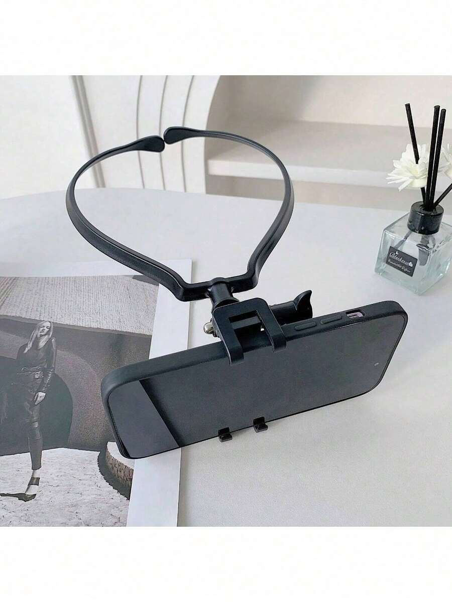 1pc Adjustable Neck Phone Holder Wearable Neck-Mounted Shock-Proof Waterproof Bicycle Phone Holder 360° Rotatable Handlebar Mount For Outdoor Cycling POV Recording Spring Birthday Gift