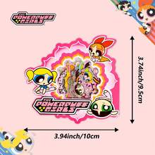 THE POWERPUFF GIRLS 20张飞天小女警动漫可爱贴纸套装。色彩缤纷，趣味十足，包含泡泡、花花和毛毛等角色。适用于学习用品、剪贴簿、DIY项目，也是送给飞天小女警粉丝的绝佳礼物。剪贴簿用品、文具、趣味贴纸、Kindle - A - 查看 6