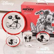 Disney 迪士尼官方米奇极简风单人餐具礼盒套装【杯子+勺子+碗+盘子】，陶瓷餐具套装，高品质乔迁礼物 - 彩色 - 查看 11