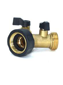 Brass Dual Flow Faucet, 1:2 Valve Splitter Connector - Gardening Watering Tool - Multiple Styles - View 6