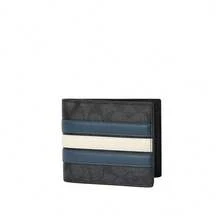 Coach Varsity Printed Men's Card Bag Wallet CW385WTC - 炭灰色CW385WTC - 查看 2