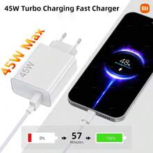 Xiaomi Original 45W Ultra-Fast Charging Kit, Global Version, EU Standard Plug Type A Wall Charger + 1 Meter Type-C Data Cable, Portable Intelligent Quick Charging, White - White - View 8