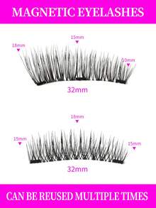 Magnetic False Eyelashes, Easy To Apply Without Glue, Popular European And American Style - View 6
