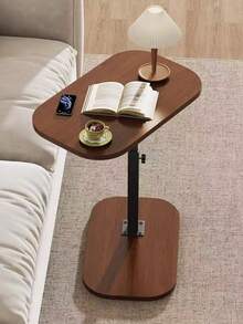 Adjustable Bedside Table, Slouchy Bedside Cabinet, Bedroom Nightstand, Desk, Mobile Office Computer Desk - Multicolor - View 6