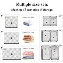 9pcs Travel Vacuum Storage Bags With Rechargeable Air Pump, Carry-On Luggage Size Compression Packing Cubes, Clothes & Garment Travel Organizer To Save Space - Multicolor - View 7