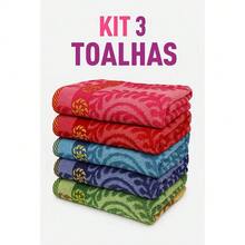 Large Istanbul Bath Towel, 70x140cm, Soft Absorbent, Thick, Assorted Colors. - Cor Aleatorias - 查看 5
