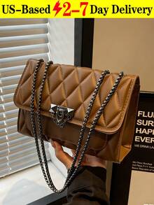 New Stylish Simple Plaid Patchwork Handbag Tote Shoulder Crossbody Bag For Women,Fall Winter Crossbody Bag Small Vintage Plaid Pattern Purse With Top Handle & Adjustable Strap, Mini Phone Bag For Essentials, Black And Brown Tartan Handbag,[US Local Warehouse] Secret Santa Gifts For Women,Travel Essentials,School Supplies,The Best Gift Choice, Birthday Gift, Valentine's Day - 彩色 - 查看 12