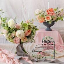 1件亚克力心形感谢礼品，新娘送给新郎母亲的礼物，结婚礼物，活力风格 - 心形 - 查看 2