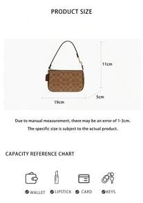 Coach Nolita Printed Women's Single Shoulder Handbag CW426IMXHE - 卡其色拼色CW426IMXHE - 查看 10