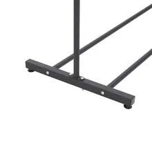 LIVINGANDHOME Double-Tier Black Iron Heavy Duty Clothes Rail Rack, 2 Hanging Rods Sturdy Garment Rack, 2-Rod Minimalist Garment  Clothing Hanger, Multifunctional Organiser For Bedroom & Shop Display - Black 120cm(W) X 40cm(D) X 180cm(H) - View 8