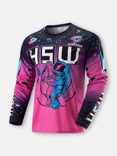 Motocross Mountain Enduro Bike Clothing Bicycle MotoDownhill T-Shirt Teleyi WoBoyfriend Style Men BoyfriendStyle Men Cycling Jersey MTB Shirts