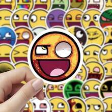 100pcs Epicface Stickers, Creative Abstract Soybean Stickers For Water Bottles And Planners - 100pcs - View 7