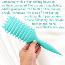 Curl Defining Brush, 1 PCS Curly Hair Brush, Brush Curly Hair, Combing And Shaping Men's And Women's Curls To Reduce Pulling Green - Green - View 5