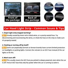TutuCar Nexun LED Car Hood Light Strip – Dynamic Scan Start-Up Effect, 71 Inch Daytime Running Lights For Cars, SUVs, Trucks – Universal Engine Cover Custom Lighting, Waterproof Exterior Decorative Accessories – Perfect Gift For Car Enthusiasts - 71 Inches / 180 cm - View 8