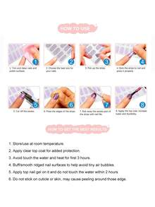 SSemi Cured Gel Nail Strips , Jelly Beige, 16 Pcs Gel Nail Wraps, Stickers, No UV Light Required, Salon Quality, Long Lasting - Mauve Purple - View 7