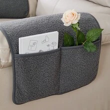 1个带口袋的沙发扶手收纳袋，节省空间，可收纳客厅必需品、书籍、遥控器等。 - 1PCS 雙口袋 - 查看 11