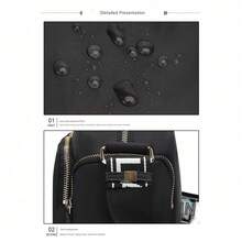 LOLA Women's Shoulder Bag, BIMBA Shoulder Bag, Mother-Daughter Bag, Small Square Bag, Waterproof Women's Bag With Zipper. - 金標軍綠粉帶黑字 - 查看 4