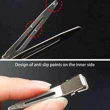 50个发夹发卡发根定位夹配件鸭嘴夹发卡美发造型工具美发工具 - 多色 - 查看 7