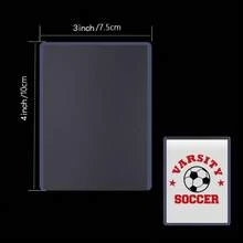 50pcs 3" X 4" Rigid Plastic Card Sleeves, Suitable For Baseball Cards, Sports Cards, Collectible Cards, And Trading Cards - Multicolor - View 2