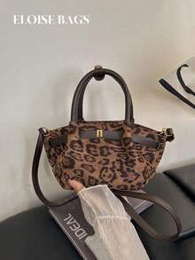 Túi xách xếp ly thời trang cổ điển mới năm 2025, túi đeo vai tối giản dành cho người đi làm. - màu nâu - Xem 2