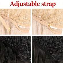 D28 Inch/70 Cm Cosplay Long Wavy Curly Synthetic Fiber Side Bangs Anime Fashion Party Hair Wig Hot Pink - Hot Pink - View 5