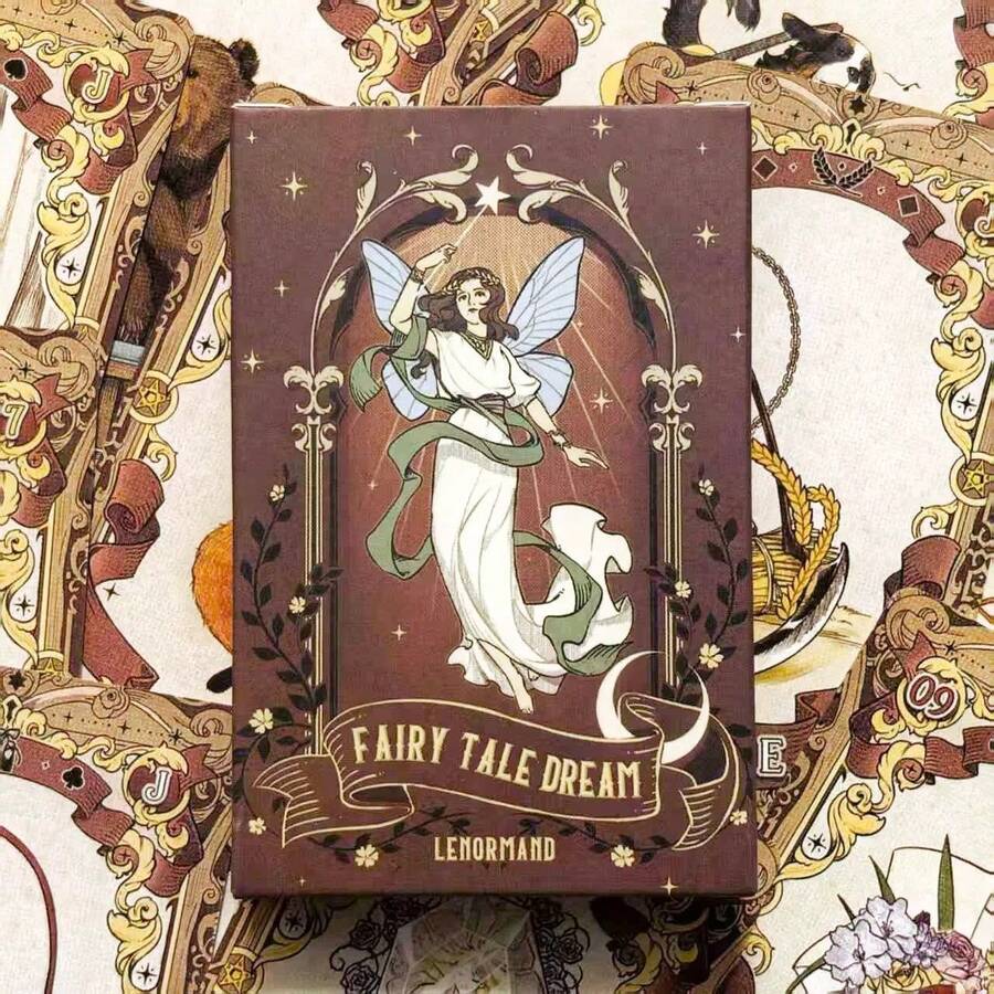 Bộ bài Lenormand 44 lá xuyên biên giới, trò chơi cờ bàn Giấc Mơ Cổ Tích, bộ sưu tập bài. - Nhiều màu - Xem 1