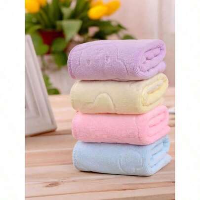 5 Pcs Cute Microfiber Towels |   Ultra-Absorbent Multipurpose Cloths For Face, Hands & Cleaning |   Home Bathroom & Beauty Salon Essential
