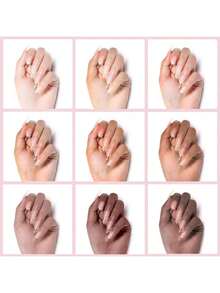 GLOZ 2瓶15毫升指甲油套装，包含底油和免擦拭亮油，透明可卸UV/LED灯烘干，持久亮泽，女士美甲美甲沙龙品质，美甲礼品套装 - 查看 4