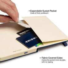 Simply Genius A7 Pocket Size Mini Notebooks With Hardcover - Ruled Small Journal Set For School, Home & Office  With Inner Pocket (Navy, 5 Pack) - Màu xanh lam - Xem 8