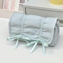 Sea Salt Blue Ballet Ribbon Bow Pen Bag High Beauty Large Capacity Student Stationery Box Storage Bag - Style 1 - View 10