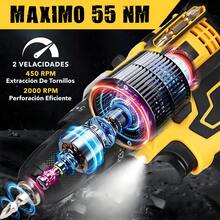 Taladro Atornillador De Impacto Inalámbrico 21v 2 Batería FUTUREM FM-000111 Amarillo - Amarillo - Ver 4