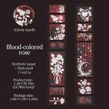 1 Roll Dark Gothic Vintage Theme PET Decorative Tape, Suitable For Scrapbooking, Phone Cases, Diaries, Frames, Envelopes, Crafts And Other DIY Decoration - Versatile Gothic Style Sticker - Spider Weaving Web - View 10