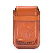 Capa Celular Universal Prende no Cinto Bainha Country - Caramelo - Visão 16