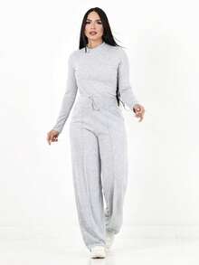 Women's Winter Lanzinha 2-Piece Set Comfort And Style - Gray - View 1