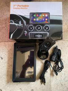 7CC Monitor Portátil de 7 Pulgadas para Automóviles con Carplay Inalámbrico Android Auto - A - Ver 2