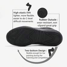 女士黑色啦啦队鞋，女孩啦啦队舞蹈鞋，适合青少年团队训练、比赛、啦啦队表演 - 黑色 - 查看 7