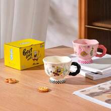 SpongeBob SquarePants Bộ sưu tập cốc chân cao chính thức mới của SquarePants, bao gồm cốc, ly, cốc sữa, cốc cà phê, gốm sứ chịu nhiệt, thiết kế IP của SquarePants, nhiều màu sắc để lựa chọn, quà tặng ngày lễ và vật dụng cho các bữa tiệc gia đình. - Nhiều màu - Xem 2