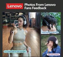Lenovo 联想 TH10 蓝牙耳机 头戴式 低延迟 长续航 立体声无线耳机 适用于工作、运动、听音乐、游戏 舒适头戴式无线耳机 - 白色 - 查看 5