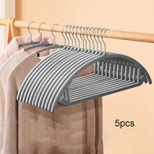10pcs Flocked Clothes Hangers, Home Use, Non-Slip Seamless, Semi-Circular Design, Specially Designed For Organizing Clothes - Multicolor - View 16